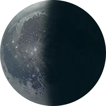 Last Quarter Half Moon