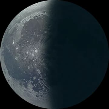 Last Quarter Half Moon