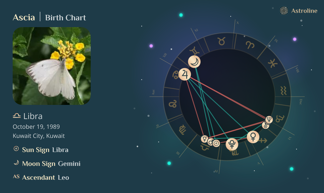Ascia Birth Charts & Zodiac Sign: Sun, Moon & Rising Signs